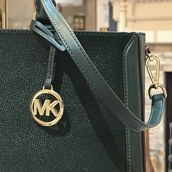 MICHAEL Michael Kors Jessie Large Tote Satchel in Racing Green, BNWT - Picture 3 of 16